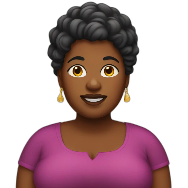 fat black lady emoji