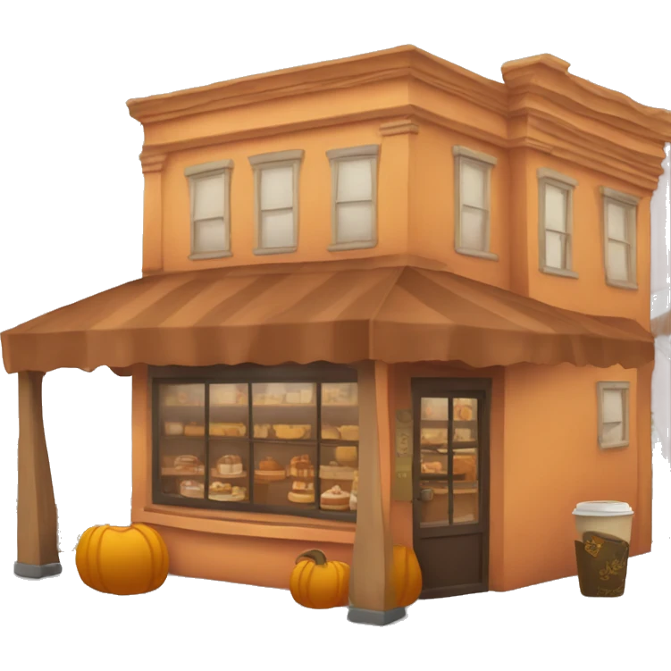 Pumpkin spice cafe emoji
