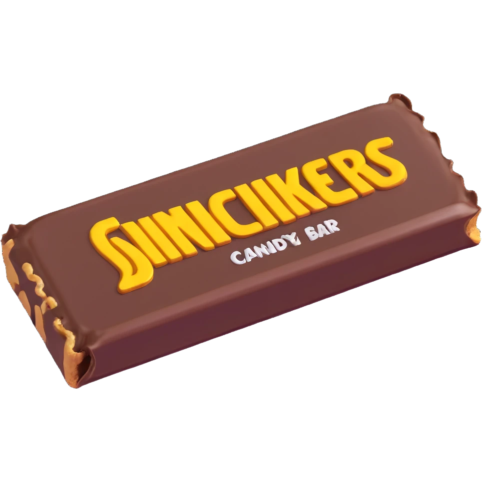 Snickers candy bar emoji