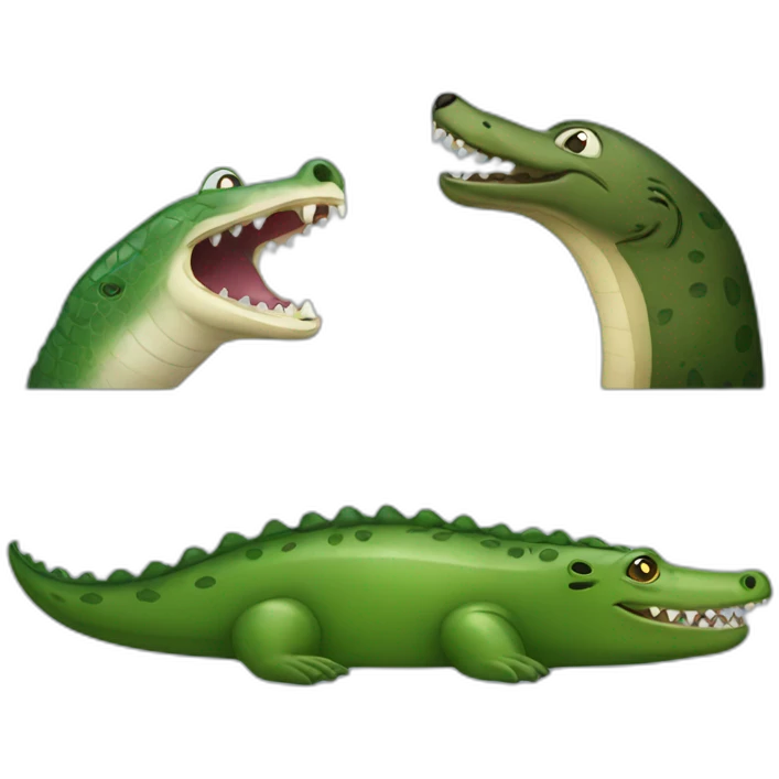 Seal Vs Crocodile emoji
