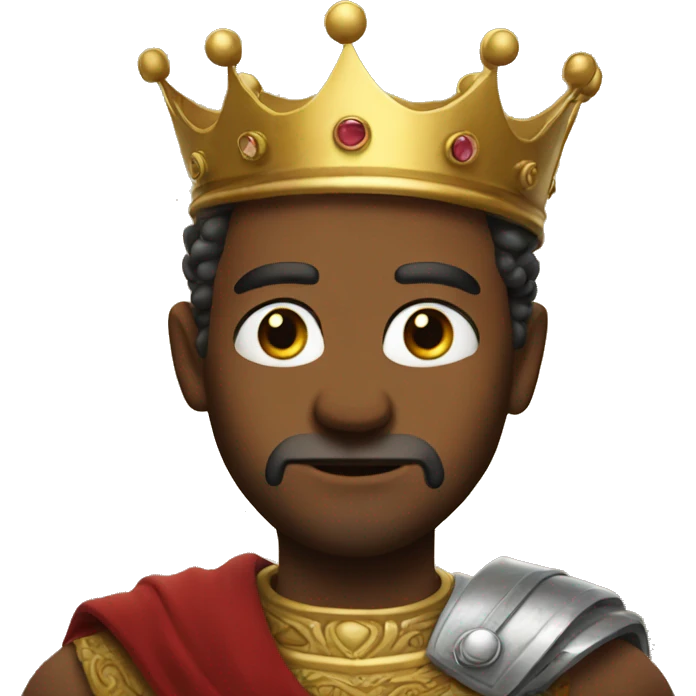King doing side eye emoji