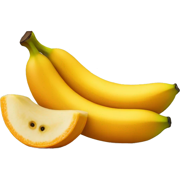 Banana eat the orange emoji