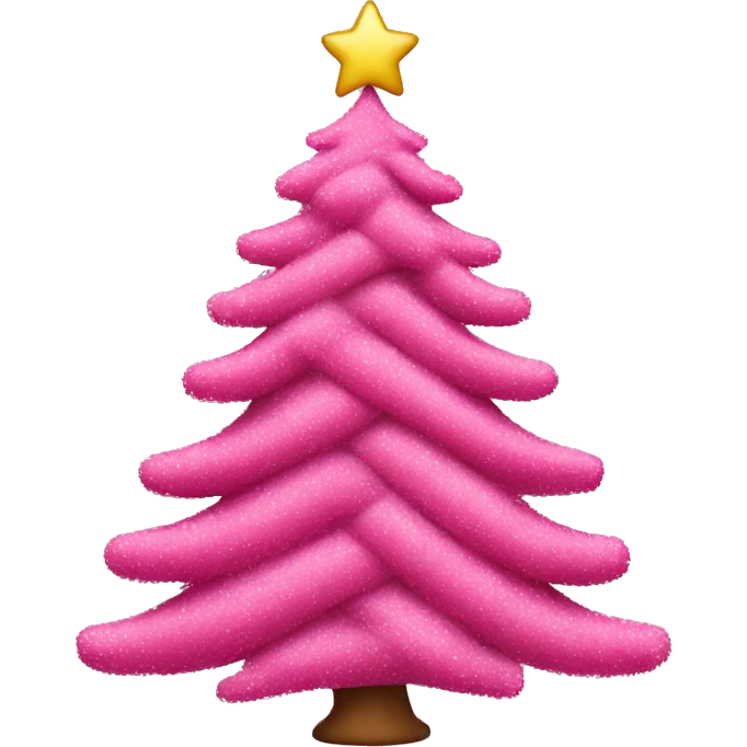 pink christmas tree emoji