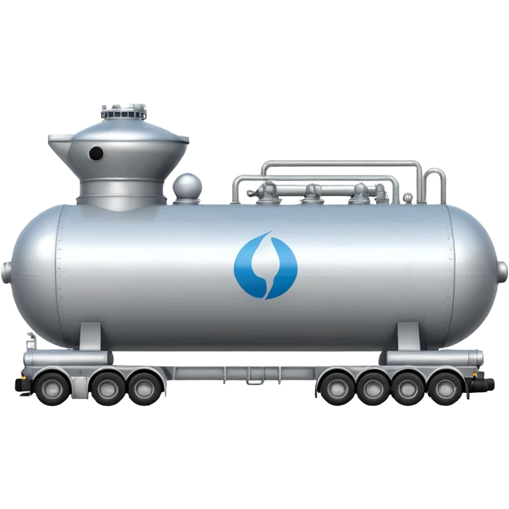 side view of a natural gas tanker emoji