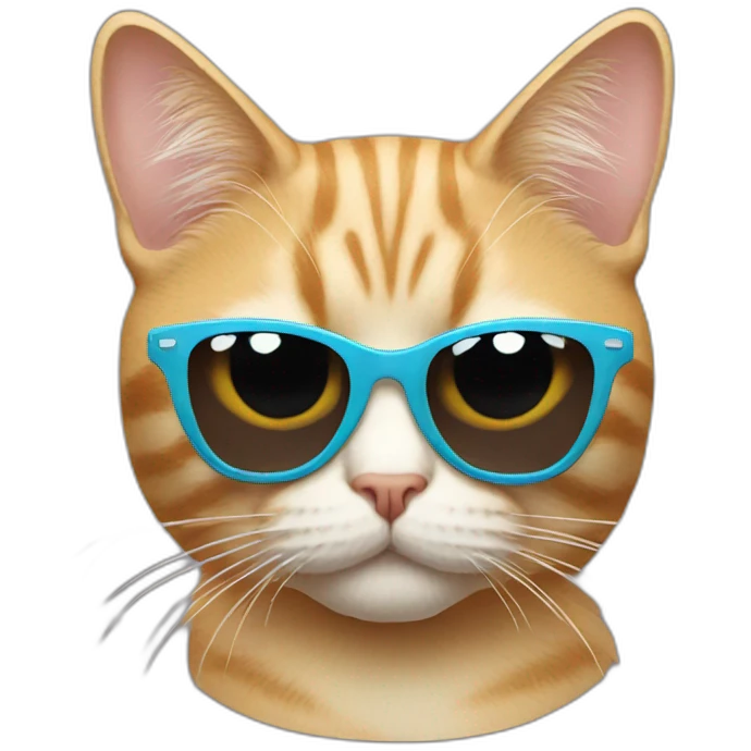Cat with sunglasses emoji