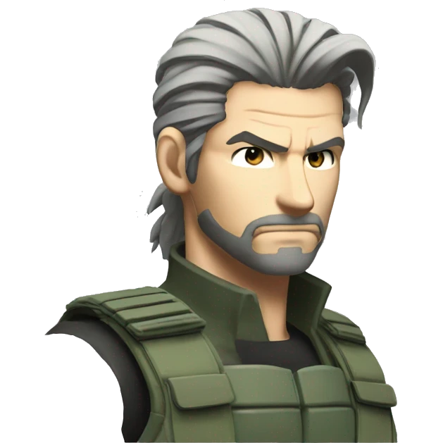 Solid snake fro metaal gear solid 5 emoji