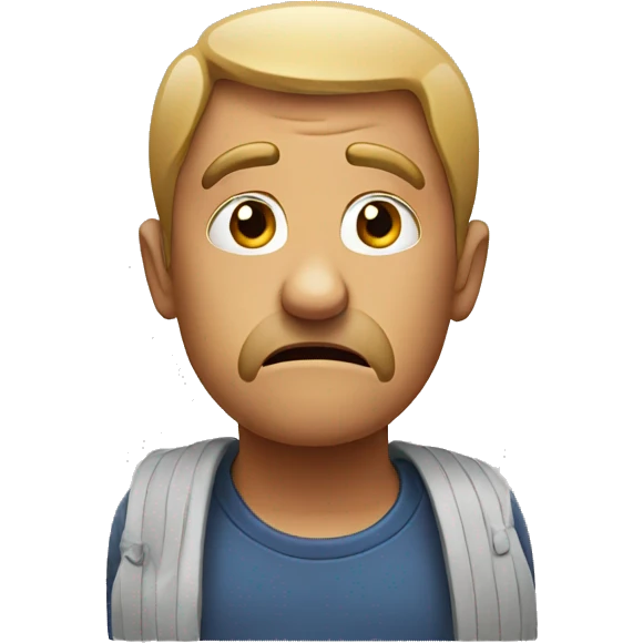 concerned face emoji