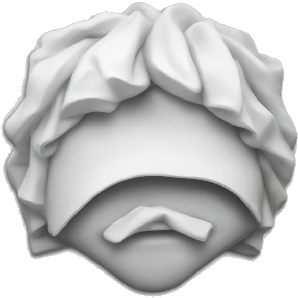 white color folded magnet emoji