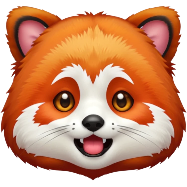 a red panda crying emoji