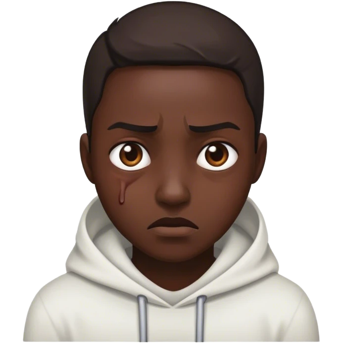 Dark hurt emoji