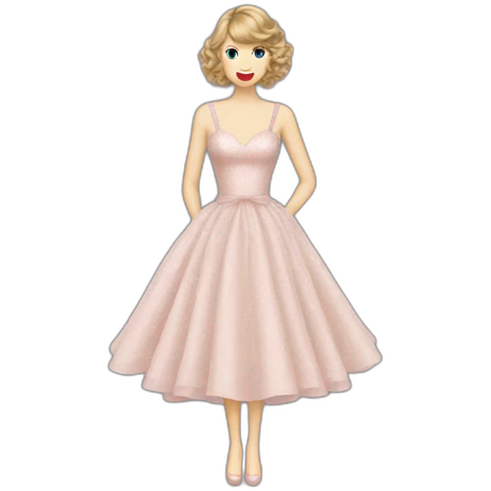 Taylor swift with speak now dress emoji