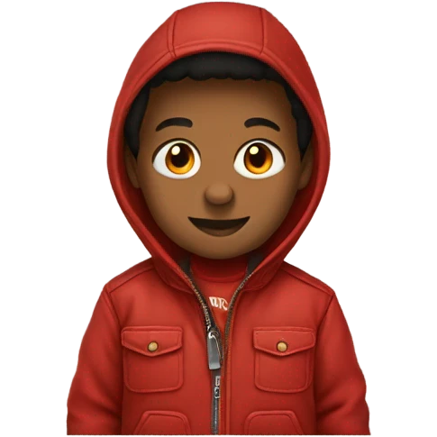 Kid with red carhartt jacket emoji
