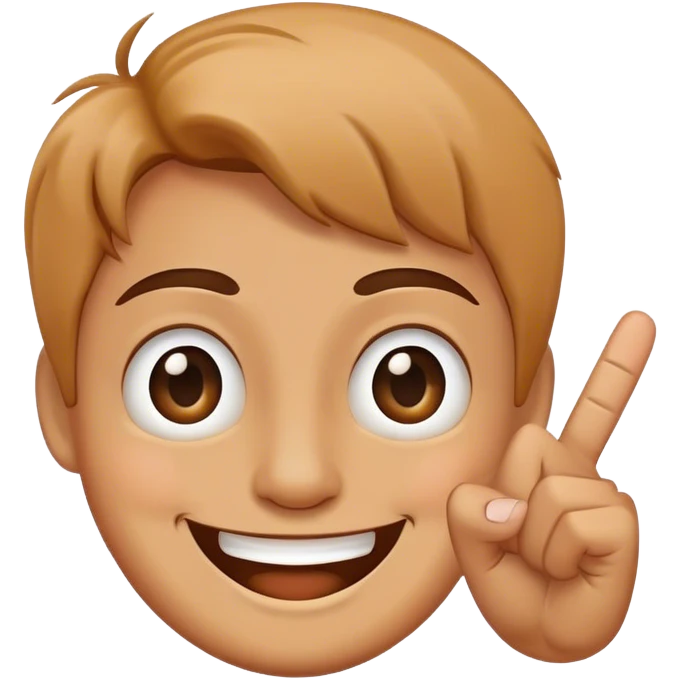smiling face with a middle finger emoji