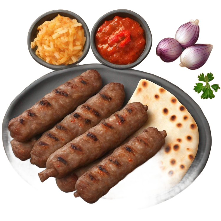 Bosnian national dish cevapi emoji