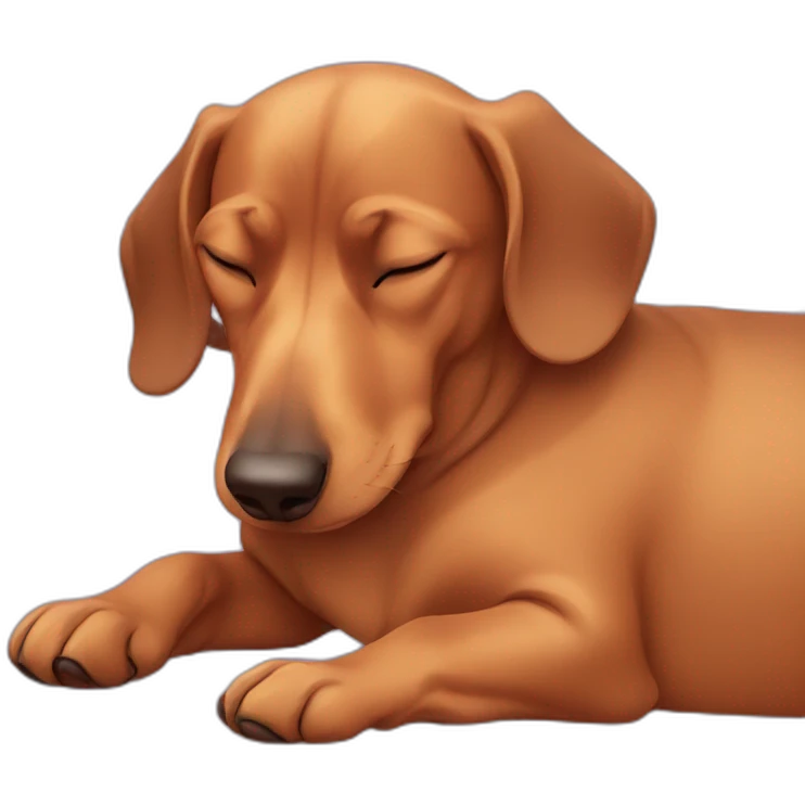 dachshund sleep emoji