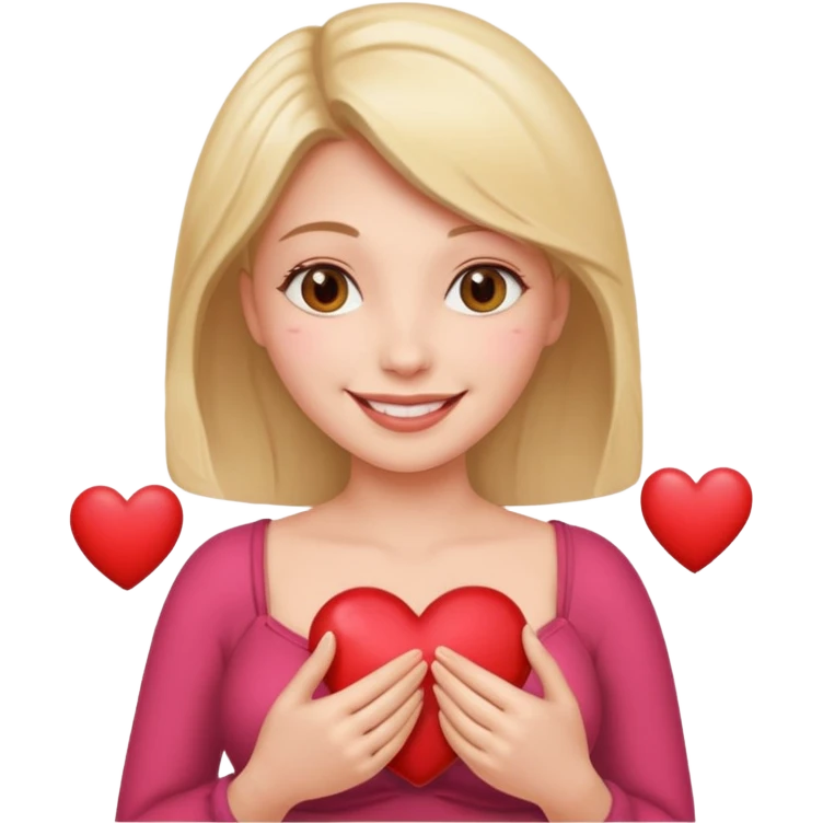 Woman  breast Hearts  emoji