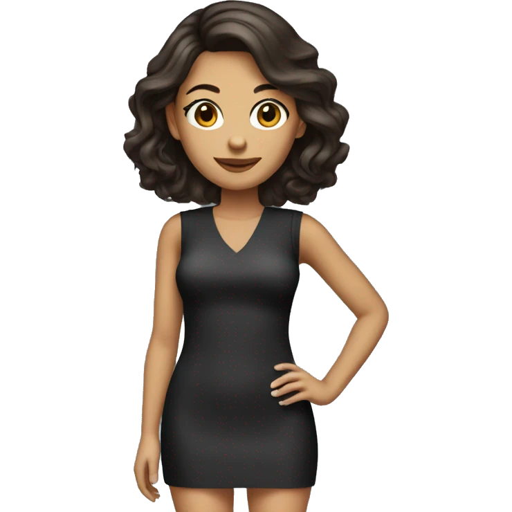 Minidress brunette  emoji