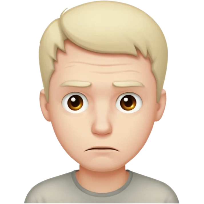 bored man emoji