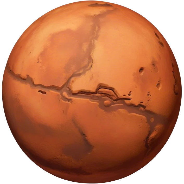 Planet Mars emoji