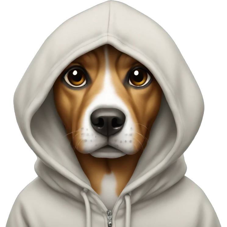 dog with hoodie emoji
