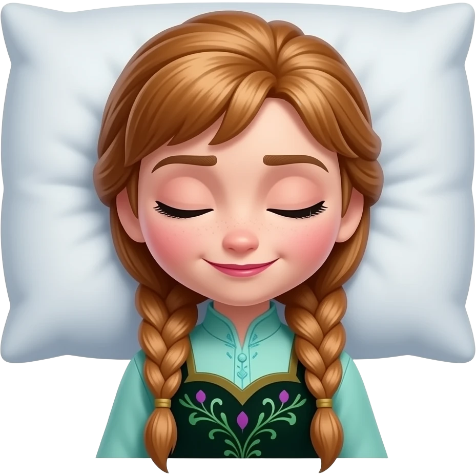 sleeping anna from frozen 2013 emoji