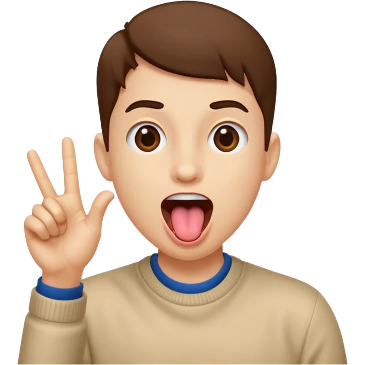 Excited face with hand of to the side sticking its tongue out  emoji