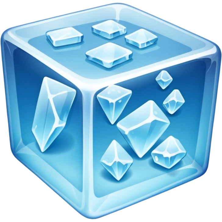 frozen ice cube emoji