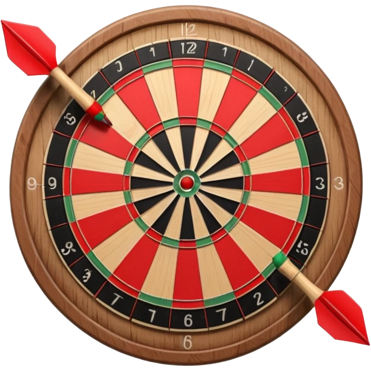 3 darts at the center of a target emoji