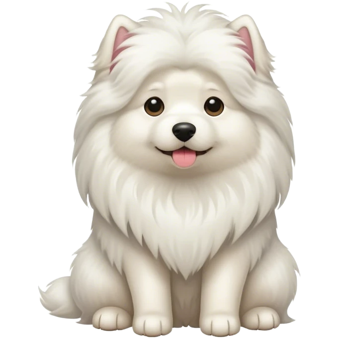 White fluffy dog emoji