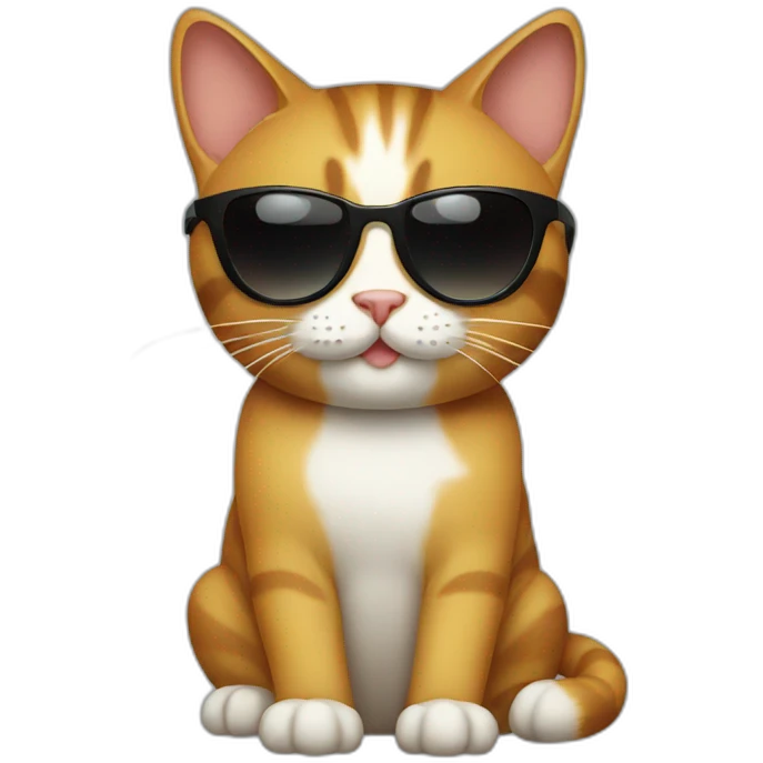 Cat with sunglasses emoji
