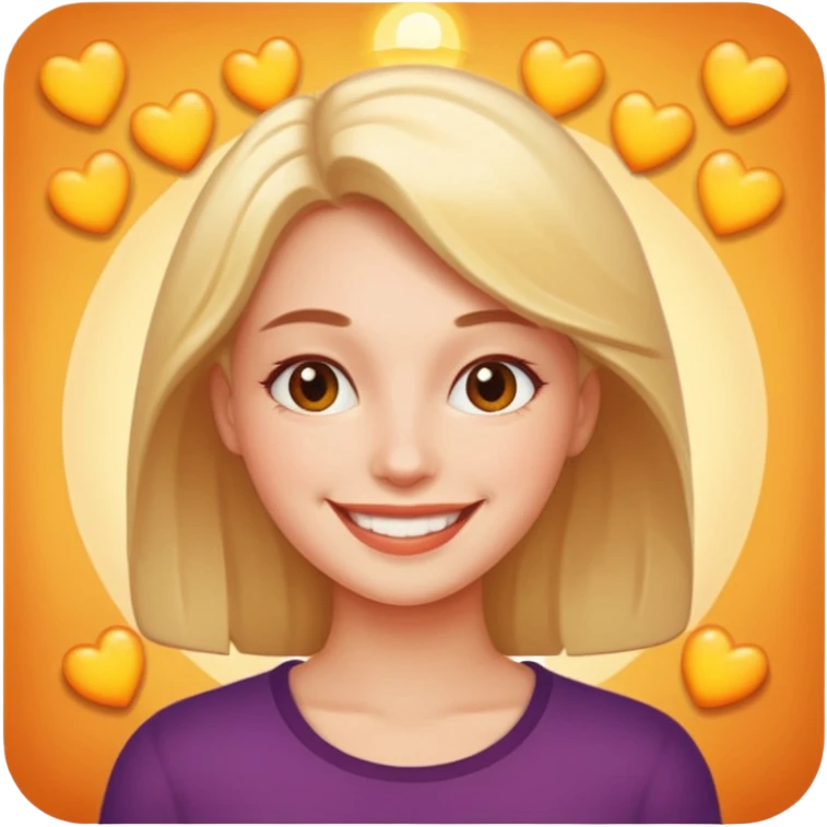 woman with lights emoji