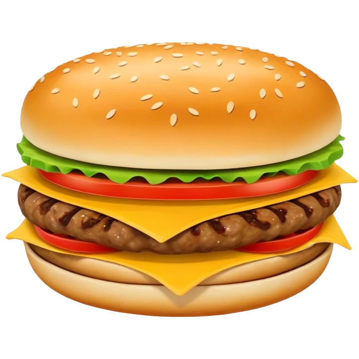 Xi'an Roujiamo Chinese hamburger with meat filling, simplified emoji style with bold outlines and bright colors, cartoon style stuffed flatbread emoji