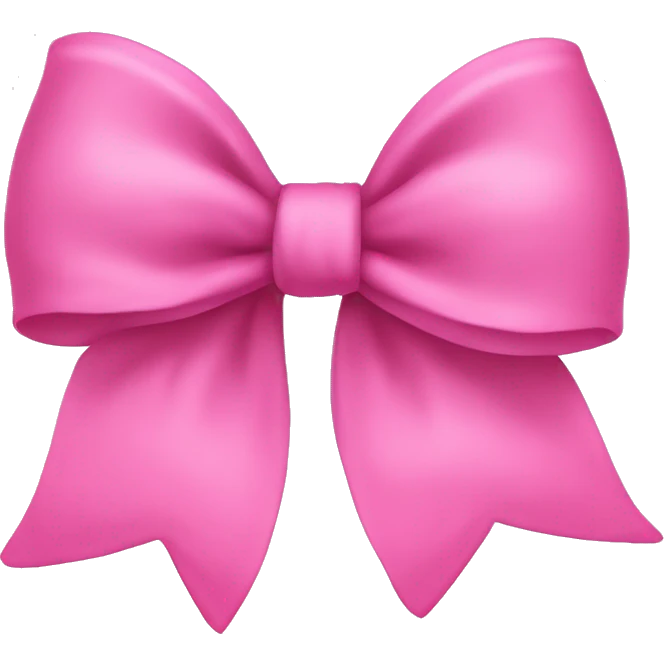 Pink flowy bow emoji