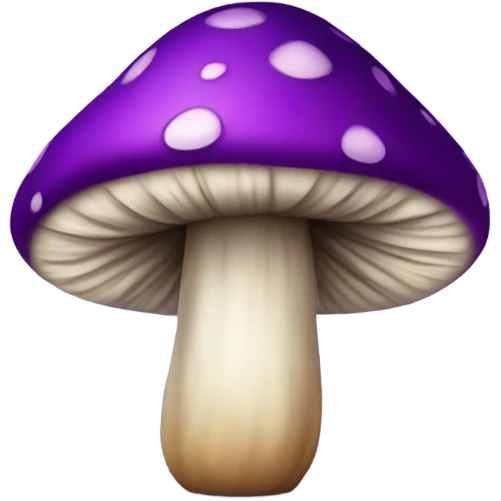 Purple and black toadstool  emoji