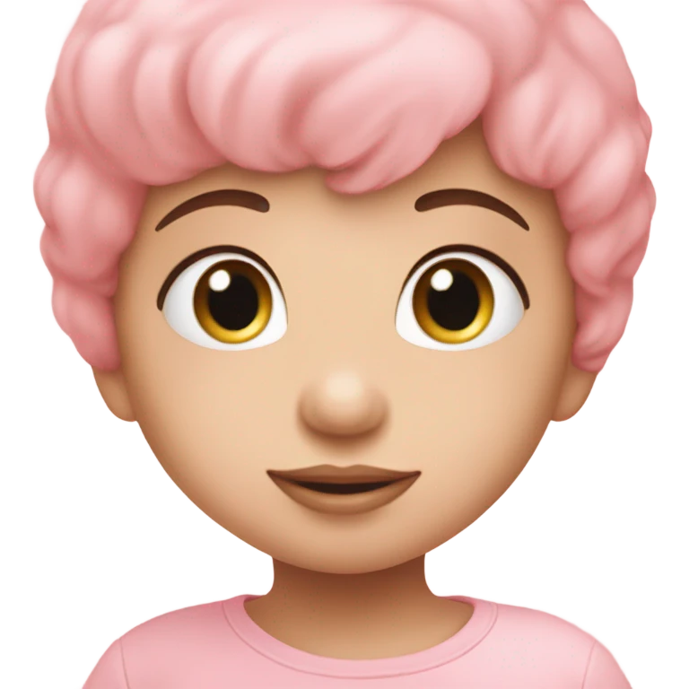 A baby pink heart ￼ emoji