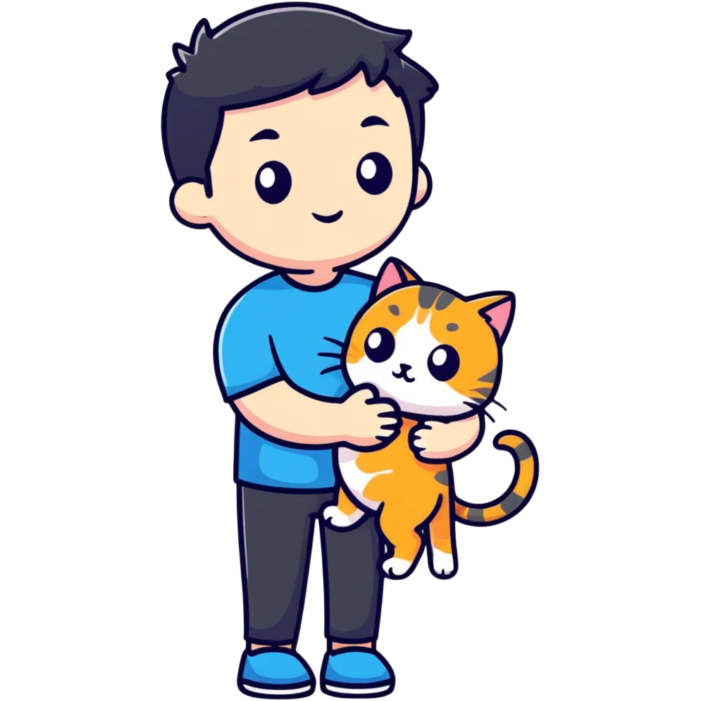me having a cat  emoji