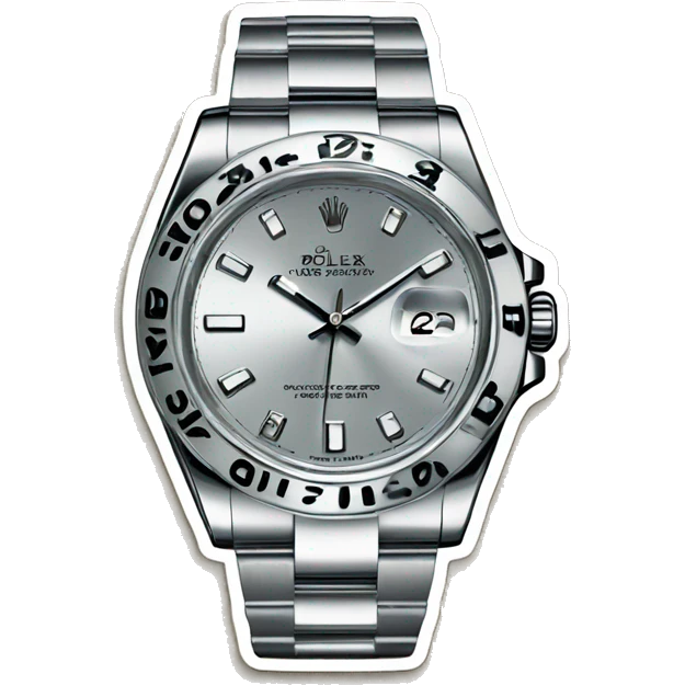 Rolex in apple style sticker emoji