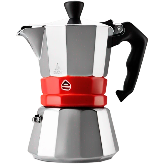 One bialetti red moka port emoji