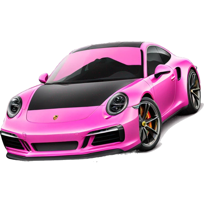 New Porsche 911 pink emoji