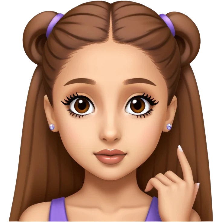 Ariana Grande as a pop star emoji
