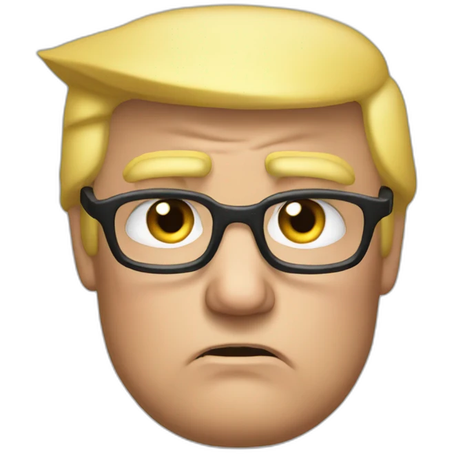 trump grumpy emoji