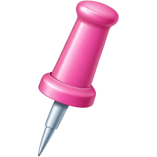Pink push pin emoji