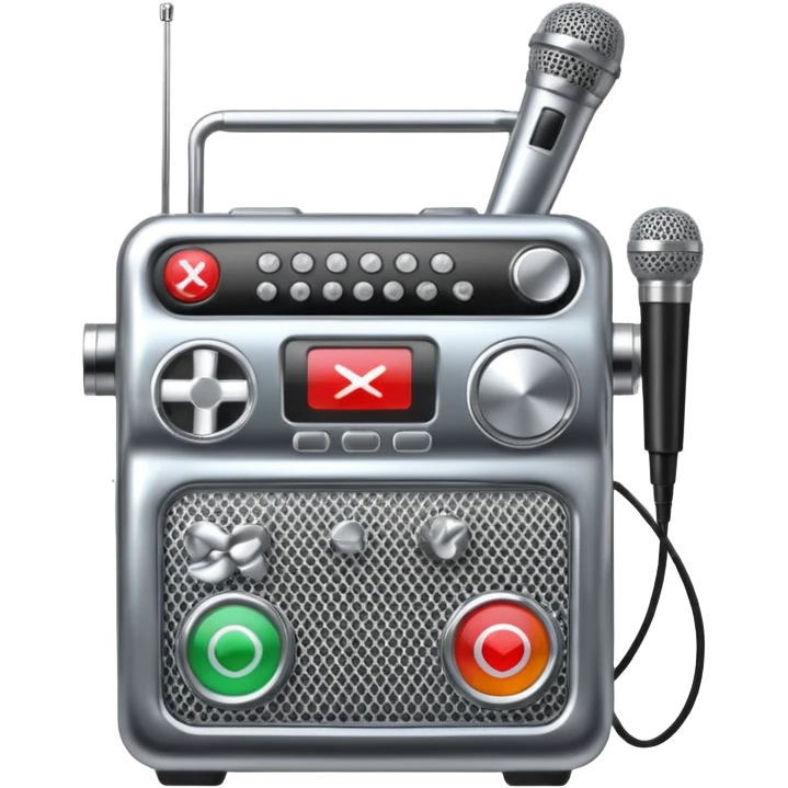 Karaoke machine emoji
