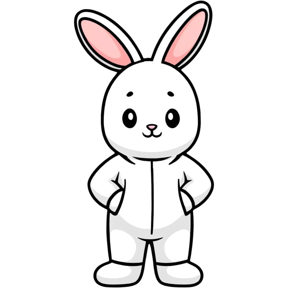 Ben in a bunny suit emoji