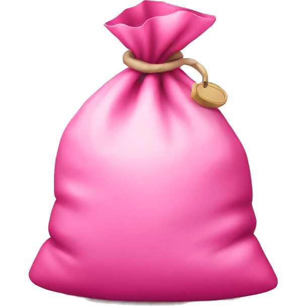 Pink money bag emoji