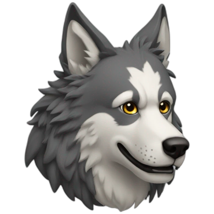 Lobo enojado  emoji