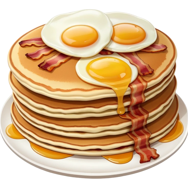 Big yummy breakfast that smells good emoji