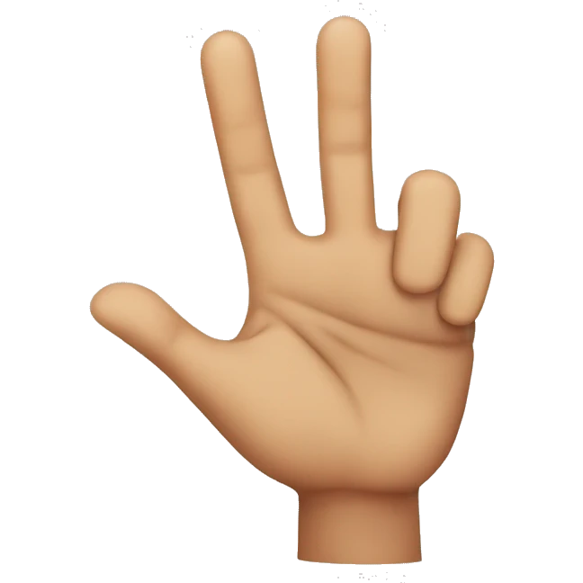 finger that says no emoji