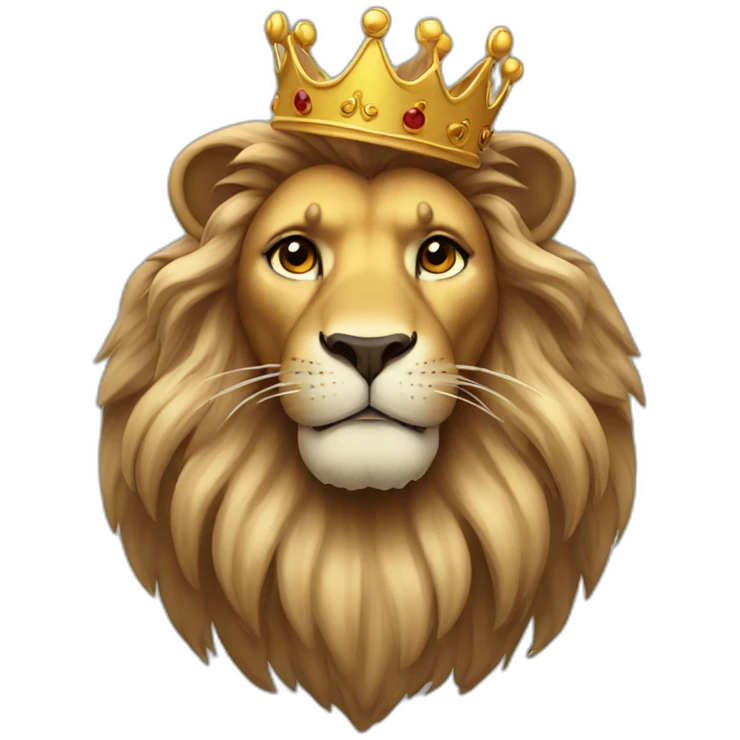 Lion with crown emoji