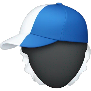 A cap cut with zigzag split  emoji